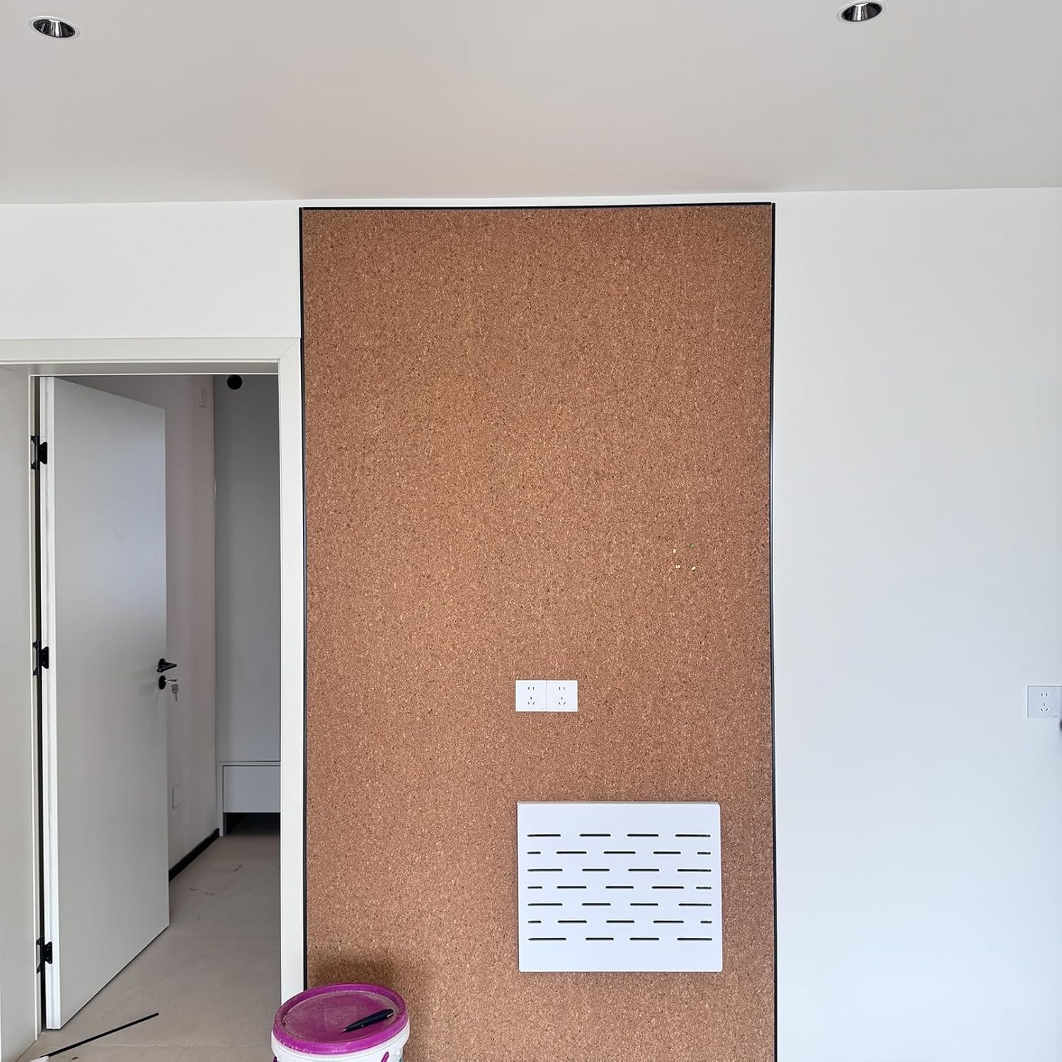Cork Roll, Large Cork Board Roll, High Density Cork Sheet Roll, Drawer Liner, Sound Insulation, 1/3" 1/4" Thick, for Office Home DIY Supplies, Brown(Thick 8mm,1.2mx2m(3.9ftx6.6ft))