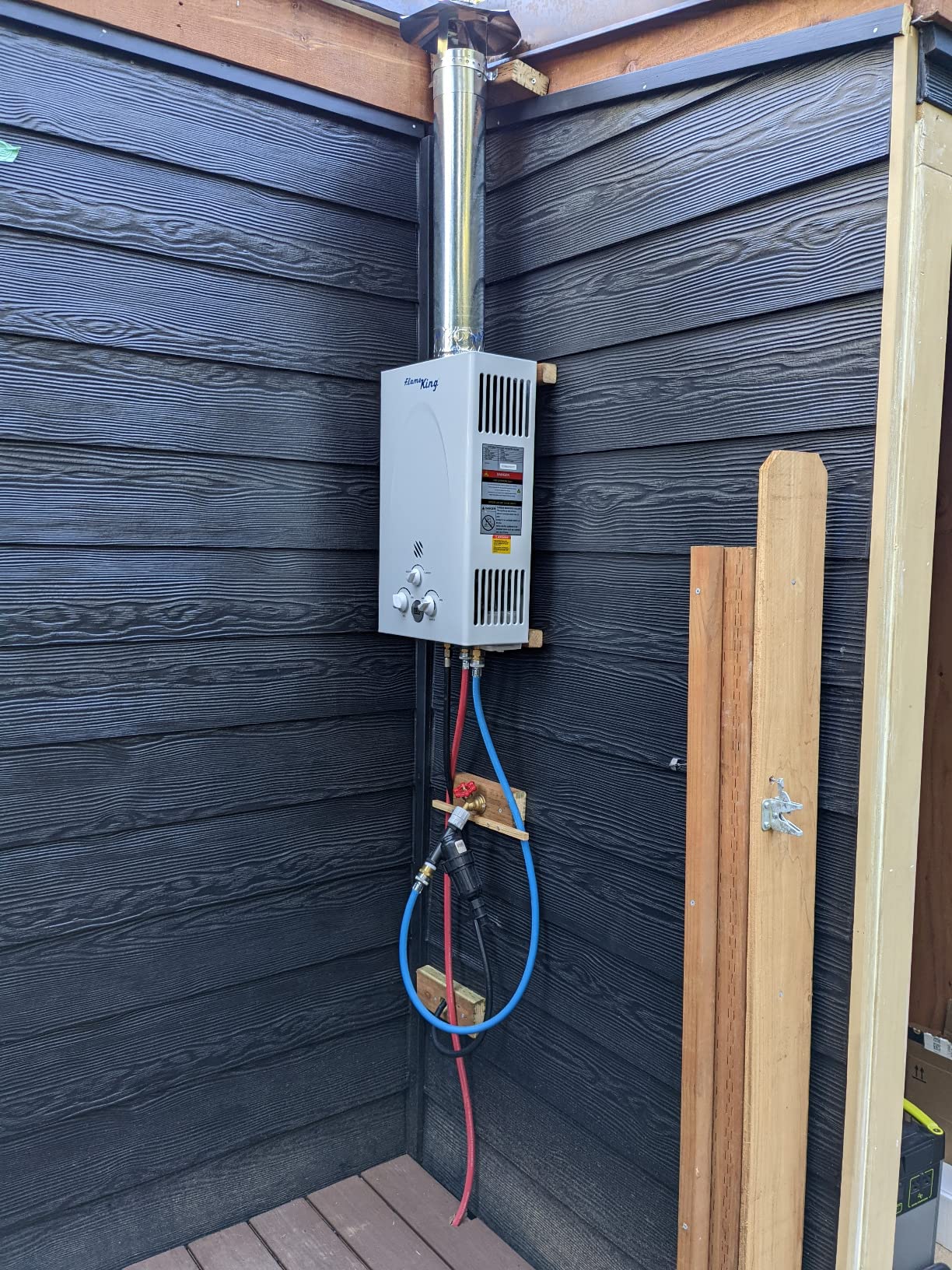 37/mo Finance Flame King Portable Tankless Water Heater Propane Gas