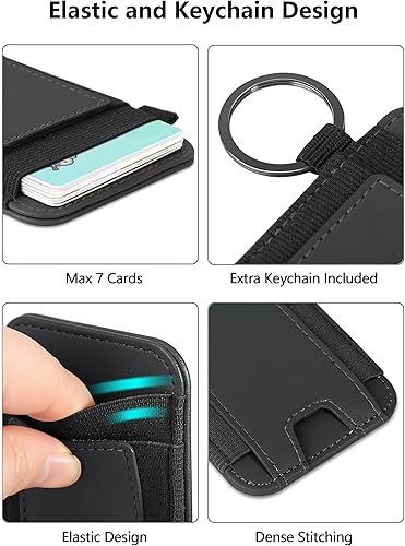 Miniatura 3 de Magsafe Wallet, cartera magnética más fuerte para iPhone serie 1615141312, para tarjetero Magsafe con 2 ranuras para tarjetas, bloqueo RFID, cuero