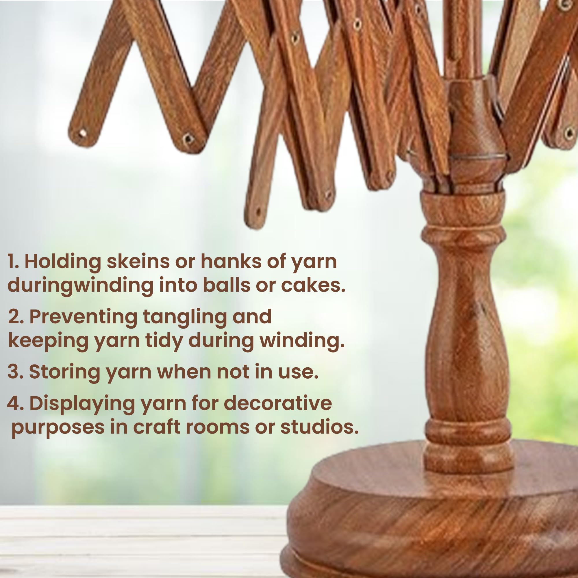 Enrouleur De Fil En Bois Et Enroule Facilement Les écheveaux Dans