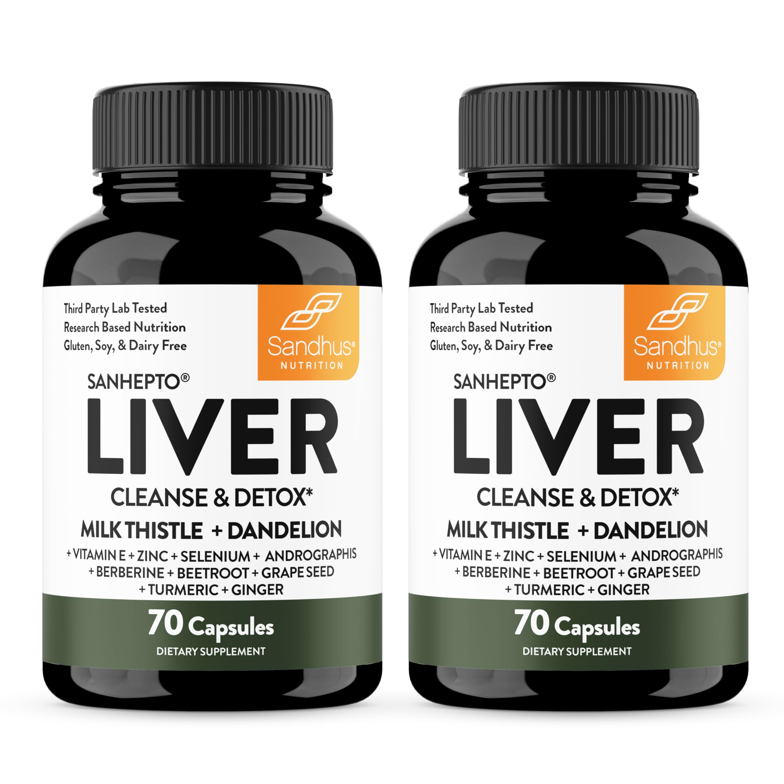 Sponsored Ad - Sandhu's Liver Cleanse Detox & Repair Support Capsules with Milk Thistle & Dandelion Root | Herbal Supplement Pills for Liver Health | for Men & Women | Made in USA | Viral on Tiktok | 140 Count