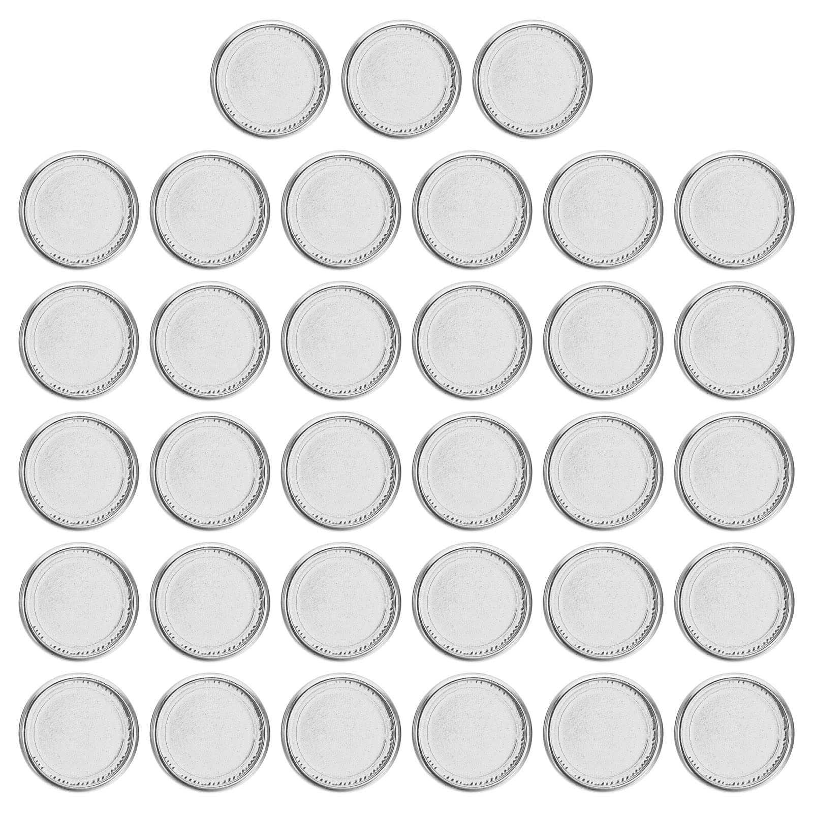 PATIKIL 28mm Plastic Book Binding Discs, 22 Pack Discbound Expansion Discs Plating Round Binder Rings for DIY Notebook Planner, Silver
