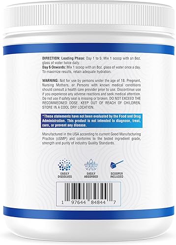 Miniatura 3 de NutraScience Monohidrato de creatina en polvo con BioPerine, apoya el crecimiento y la recuperación muscular magra, 60 porciones, 5000 mg por