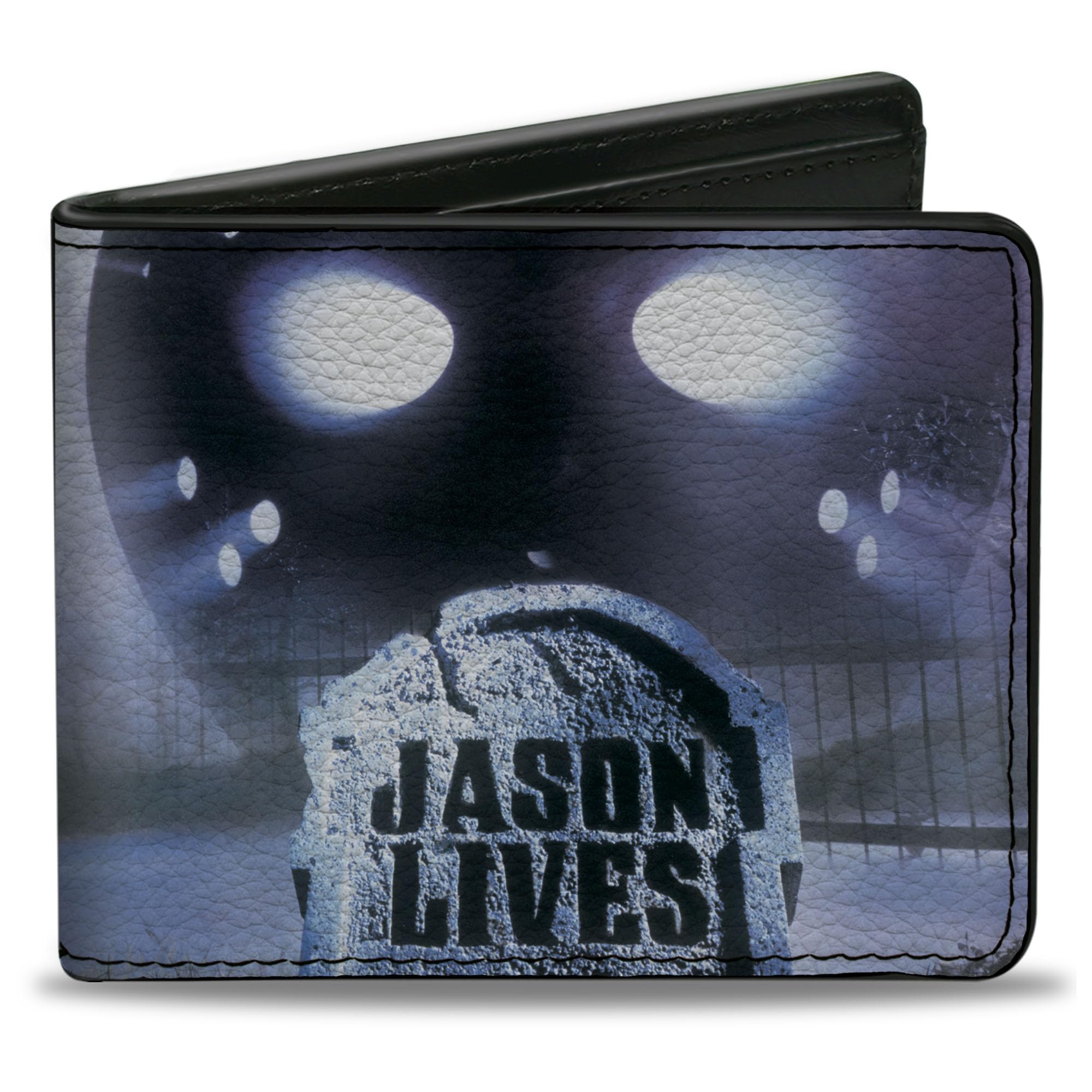Horror Movies Wallet, Bifold, Friday the 13th Part VI Kill or Be Killed Movie Poster Title, Vegan Leather