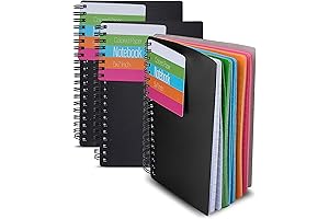 Spiral Notebook with Vibrant Color Burst!