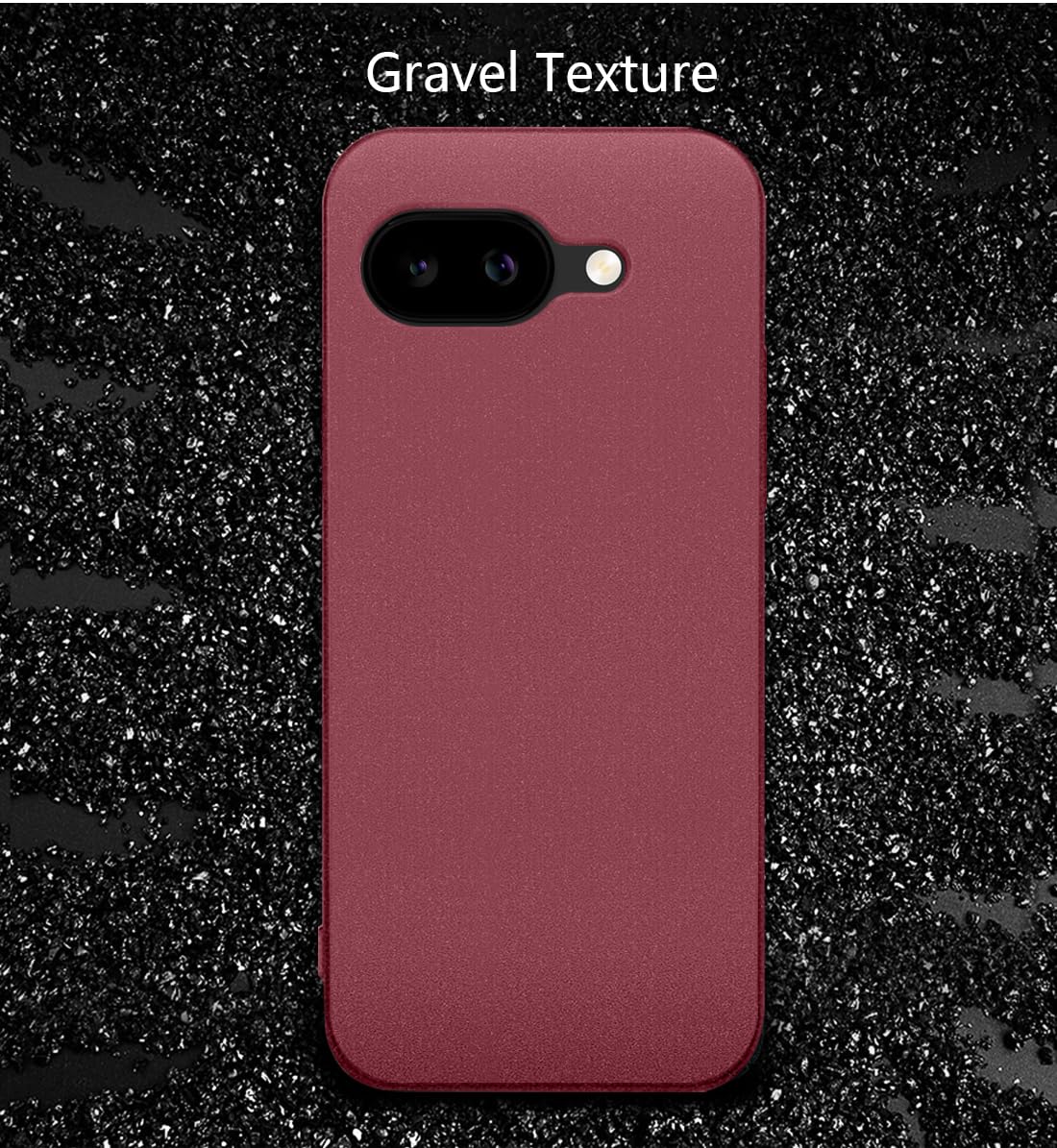 Bastmei Google Pixel 10a 5G Case, Ultralekki, antypoślizgowy, odporny na zarysowania, ochraniacz na aparat, matowy twardy PC pokrowiec do Google Pixel 10a (czerwone wino)