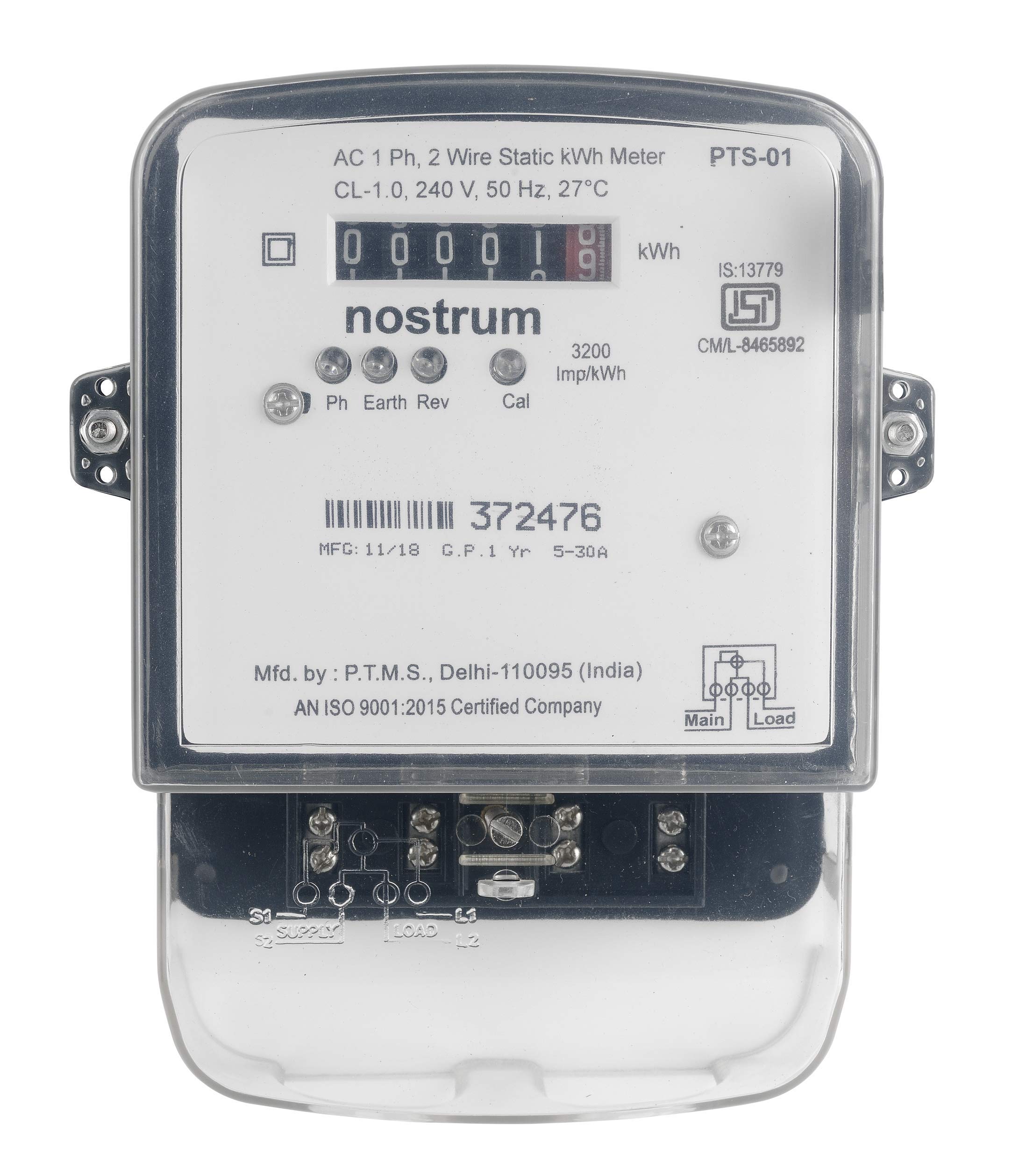 Nostrum Single Phase Counter Sub Meter