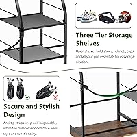 Vista 3 de Organizador de almacenamiento de bolsas de golf para organización de garaje, soporte de bolsa de golf para accesorios de bolsa de golf, amplio