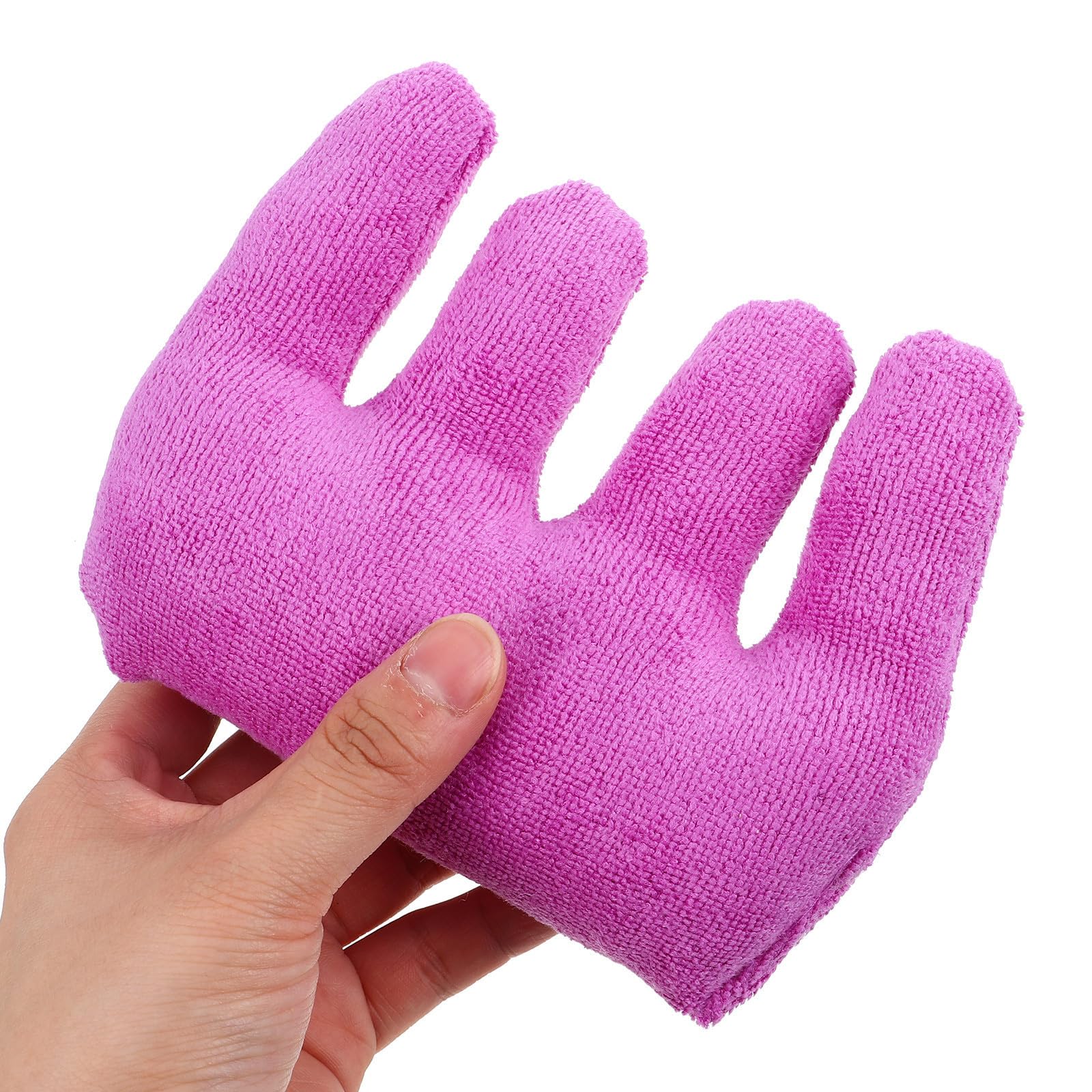 Appareil D'exercice Doux Mains en Velours Corail et Éponge Séparateur de Doigts, Renforceur de Poigne Polyvalent pour Usage à Domicile Salle