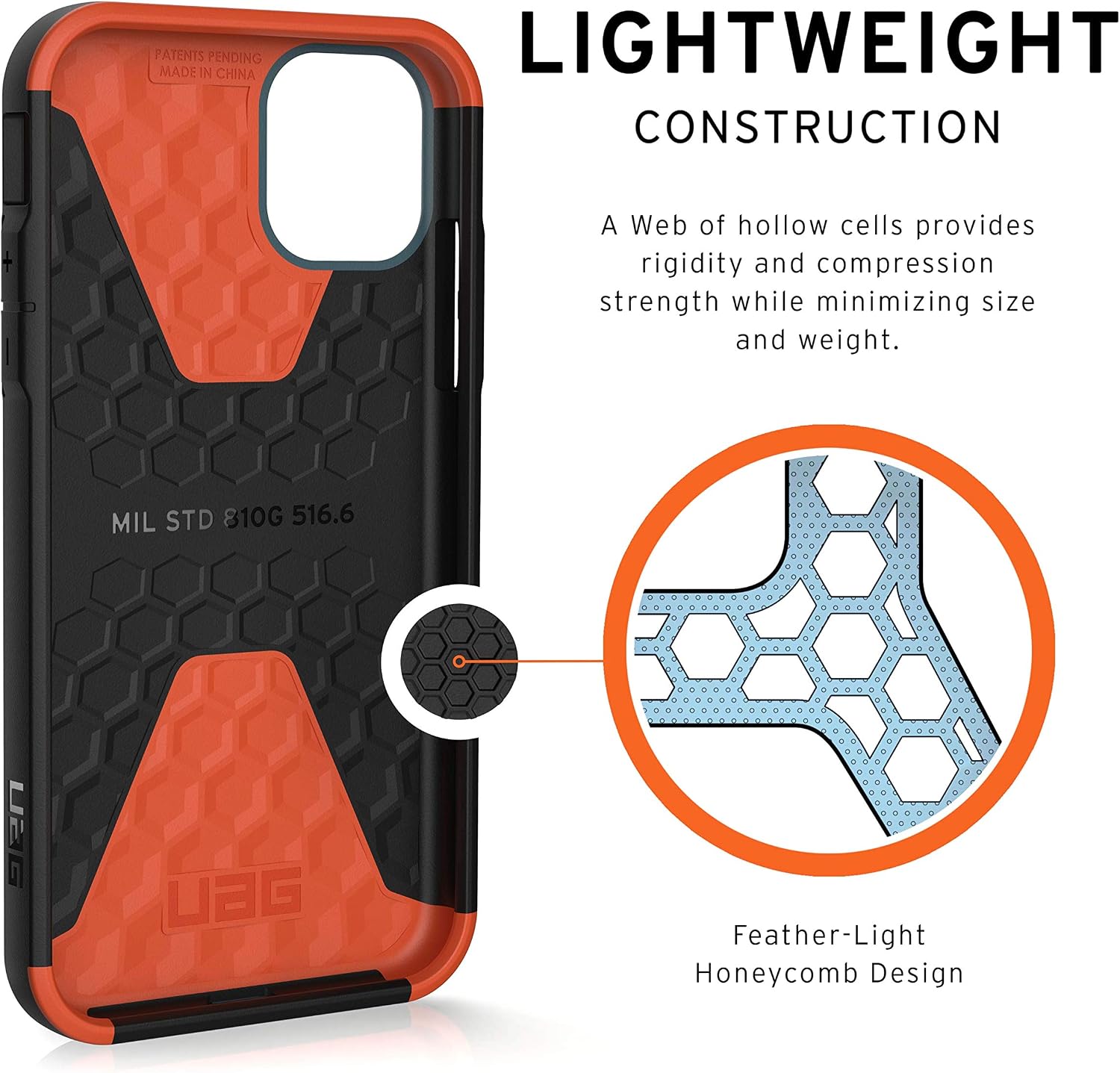 URBAN ARMOR GEAR UAG Designed for iPhone 11 [6.1-inch Screen] Civilian Feather-Light Rugged [Slate] Military Drop Tested iPhone Case