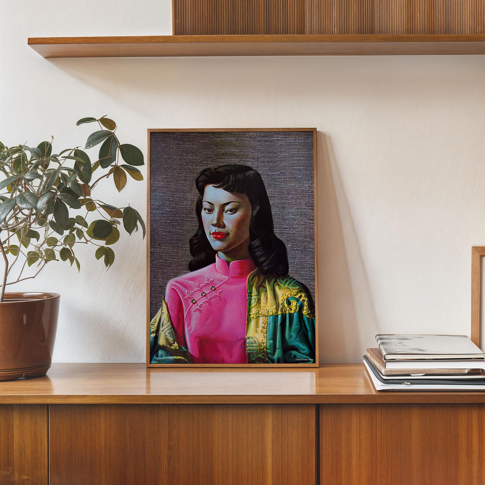 Amazon.com: Vladimir Tretchikoff Miss Wong Art Print Poster 12x16