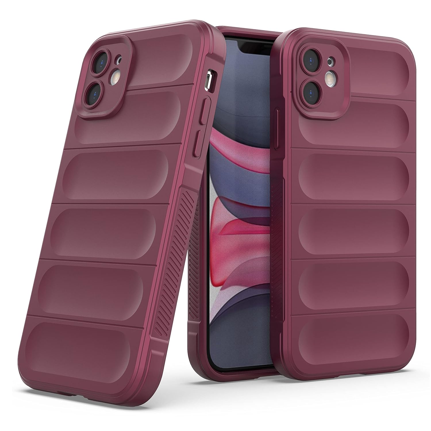 Zapcase Back Case Cover for iPhone 11 | Compatible for iPhone 11 Back Cover | Liquid Silicon Magic Case with Camera Protection | Plum Zapcase Back Case Cover for iPhone 11 | Compatible for iPhone 11 Back Cover | Liquid Silicon Magic Case with Camera Protection | Plum