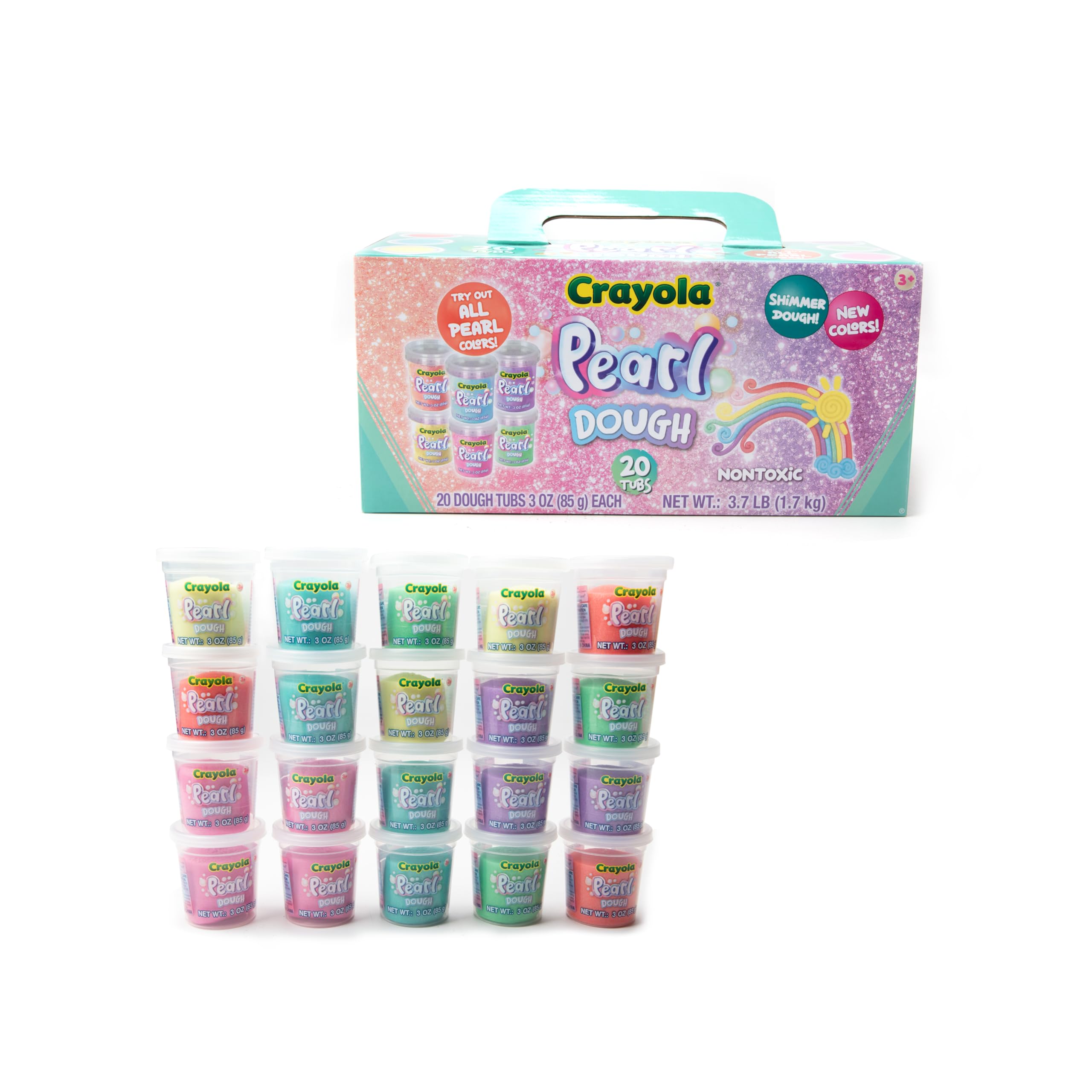 Crayola NEW Pearl & Cosmic Special Effects Dough, Crayola Special Effects Pearl Dough - Image 2