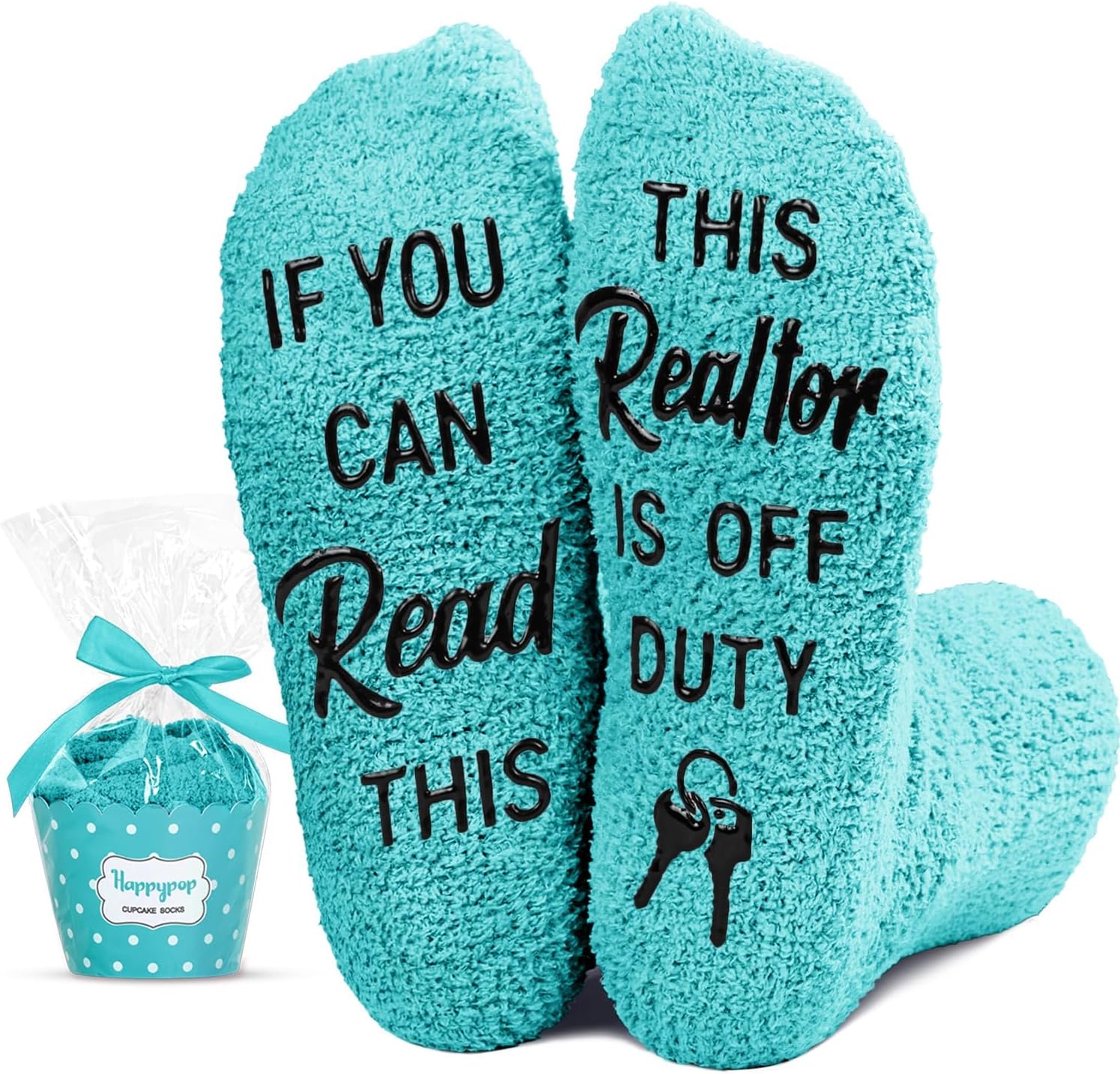 HAPPYPOP Funny Gifts for Men & Dad - Real Estate Agent Lawyer Police Socks
