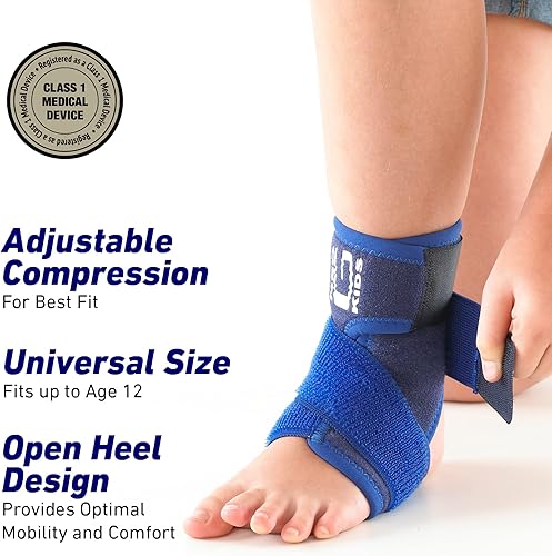 Miniatura 4 de NEO G - Correa tobillera para apoyo de figura 8para niños-Calidad médica - Ayuda con los síntomas de artritis juvenil, tensiones de tobillo,