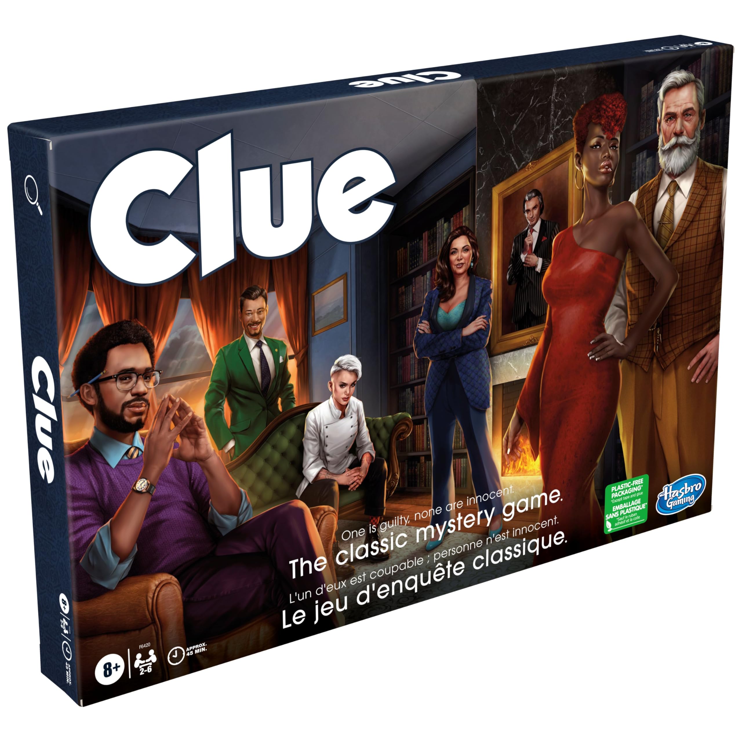 Cluedo - Juego de Mesa para niños de 8 años en adelante, clásico reinventado para 2-6 Jugadores, Juegos de Misterio de Detectives, Tiempo Familiar y Adultos