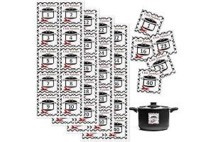 Chili Cook Off Pot Number Stickers - Chili Cook Off Decorations