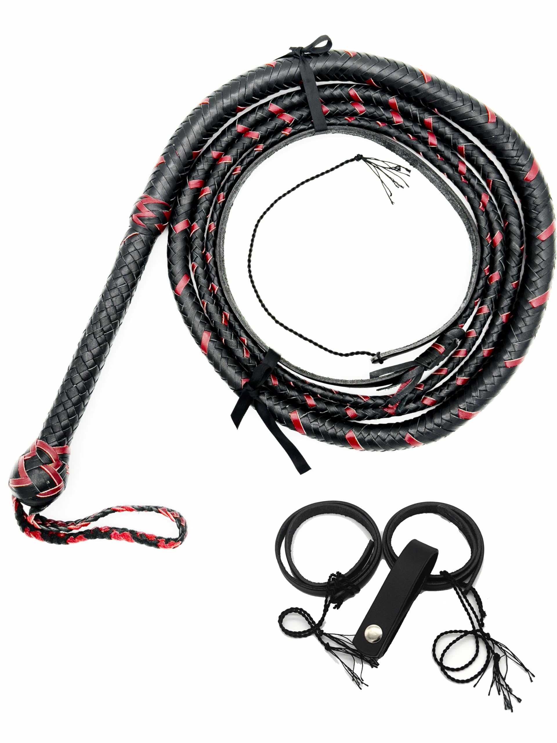 Fouet en cuir souple de 305cm pour éliminer les vibrations au poignet