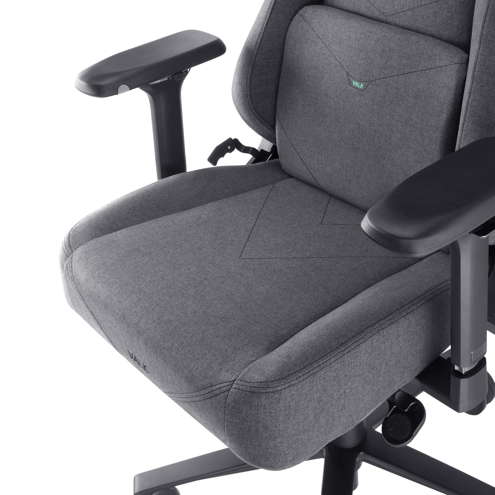 VALK Freya Elite - Silla Gaming Ergonómica de Tela Transpirable, Cojines Viscolátex de Nueva Generación, Reclinable 160º, Reposabrazos 4D, Diseñada en España, Silla Gamer y Oficina (Gris Antracita)