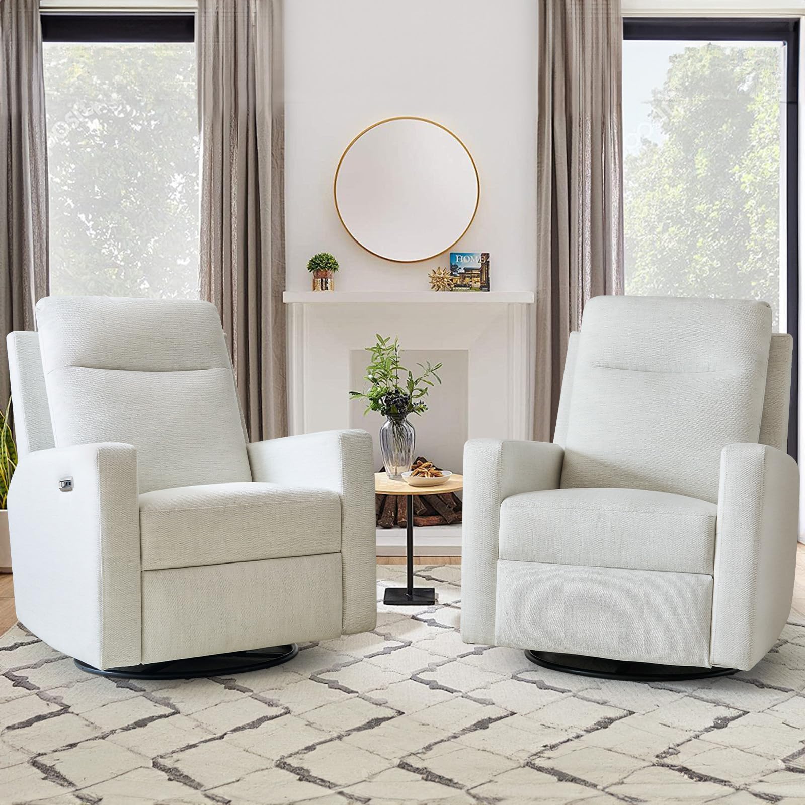 Rocker Recliner Babyletto Nami Power Recliner - Swivel Nursery Glider ...