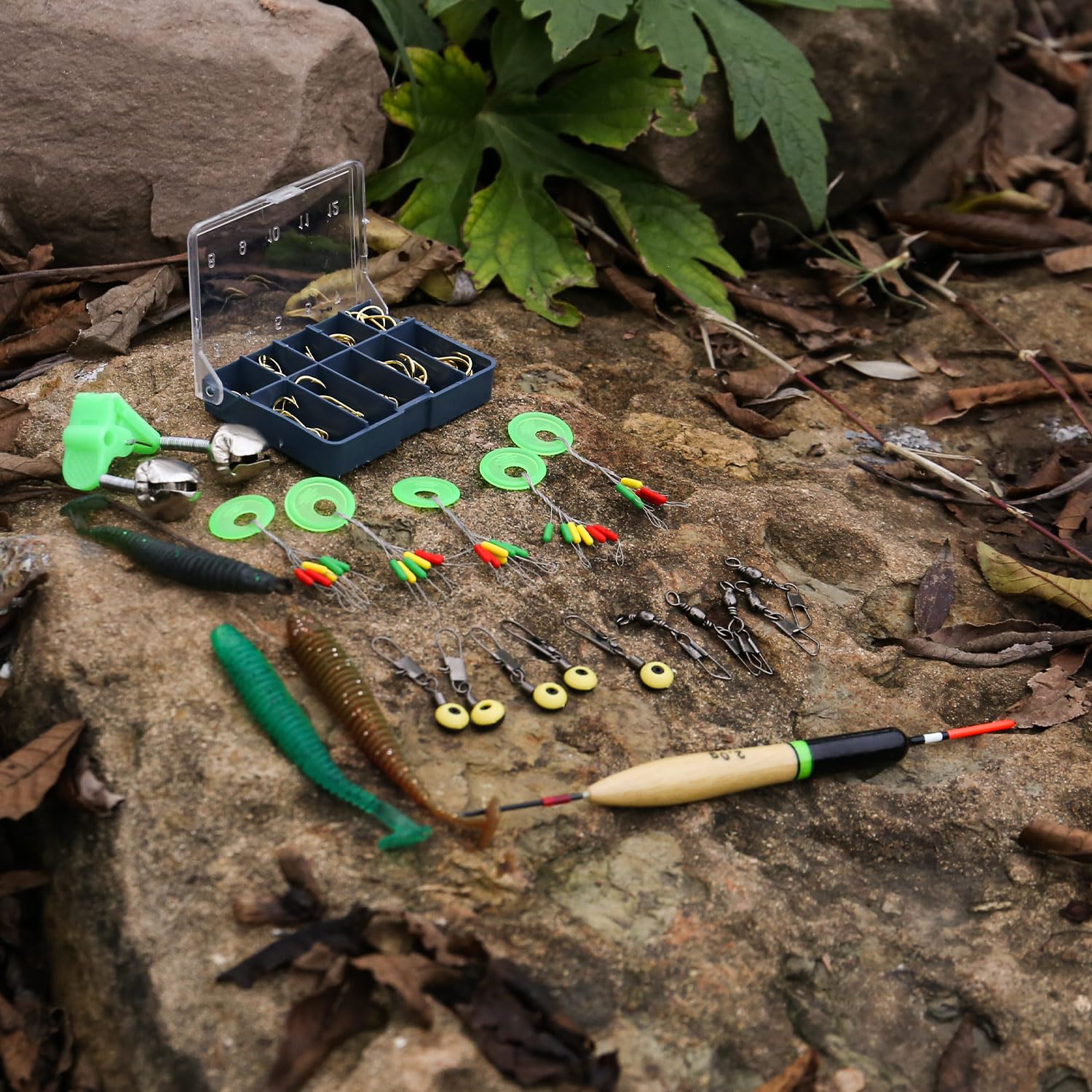 Sougayilang Fishing Accessories Set, Include Fishing Lures, Fishing Swivels, Fishing Sinkers and Fishing Hooks-Type 2 1