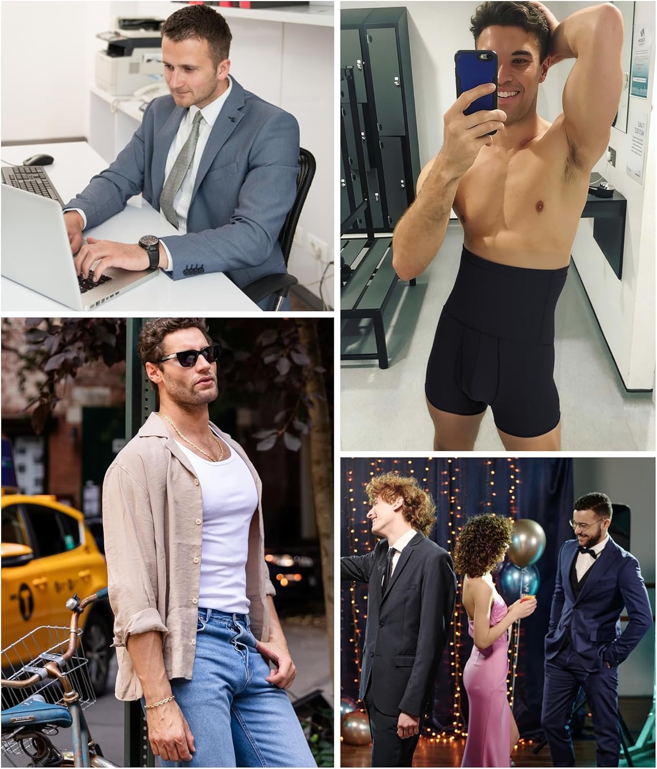 TAILONG Men Tummy Control Shorts High Waist Slimming Underwear Body Shaper Seamless Belly Girdle Boxer Briefs - Image 5