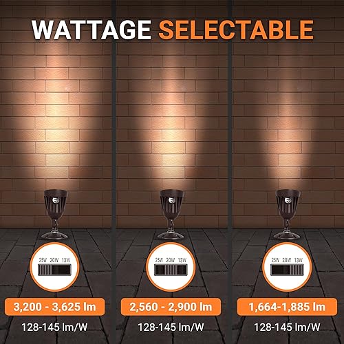 Miniatura 2 de Luz de inundación LED de 40 vatios para iluminación de paisaje al aire libre de 120 voltios, 4800 lm, bronce, igual a 200 W MH, luz de asta de