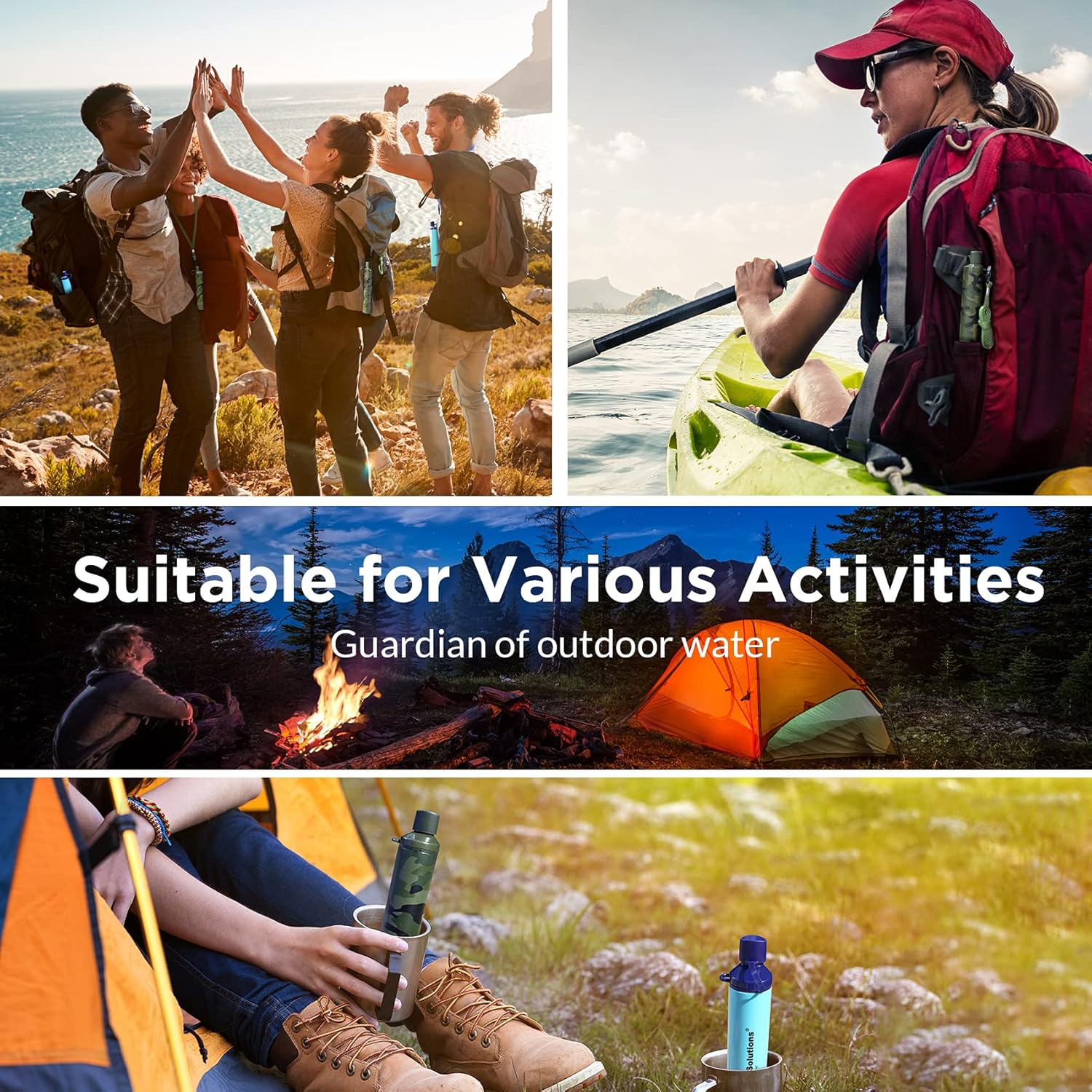 70% оƒƒ Evеrуthіng Membrane Solutions Water Filter Straw, Portable Water Purifier Survival Gear, Personal Water Filtration for Hiking Camping Travel Group Backpacking and Emergency Kits