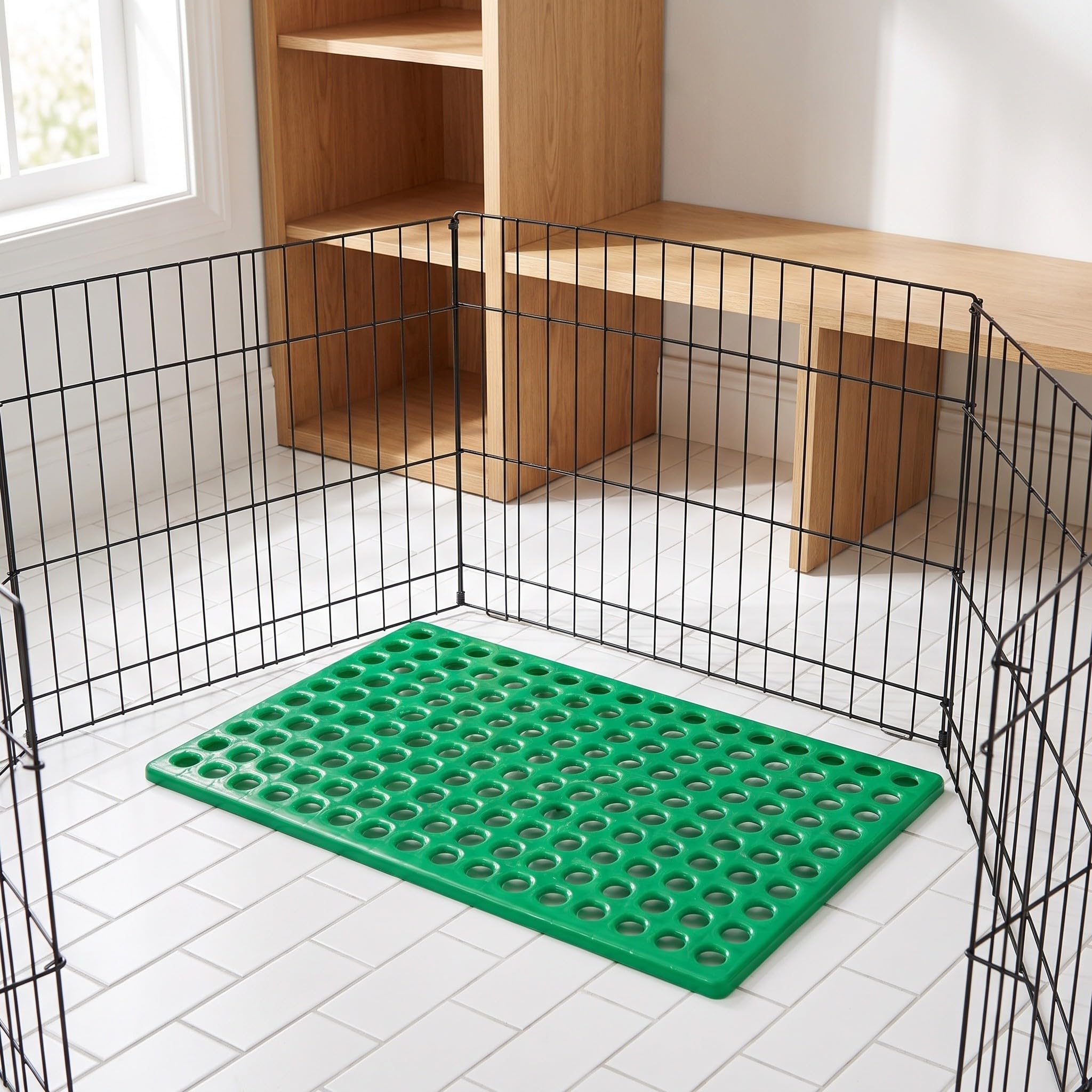 4 szt. mata do klatki dla królików 50x30 cm plastikowa podkładka z otworami oddychająca mata pod stopy, chroniąca podłogę, do klatki dla szynszyli, klatka zwierząt, z siatki