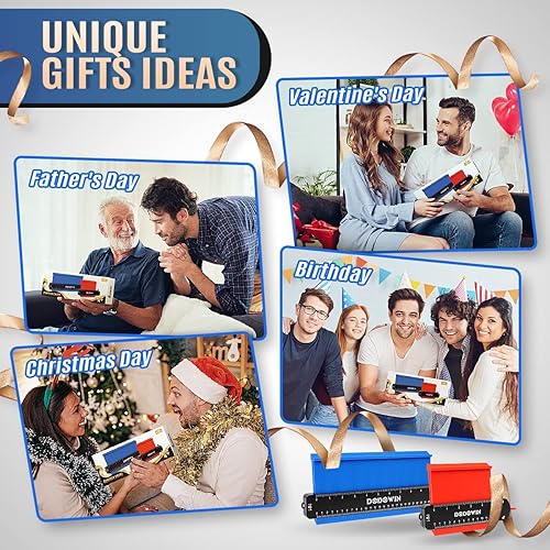 Miniatura 7 de dodowin Medidor de contorno de 2 piezas, regalos para hombres, marido, papá, él, duplicador de formas de contorno de perfil para colocar azulejos,