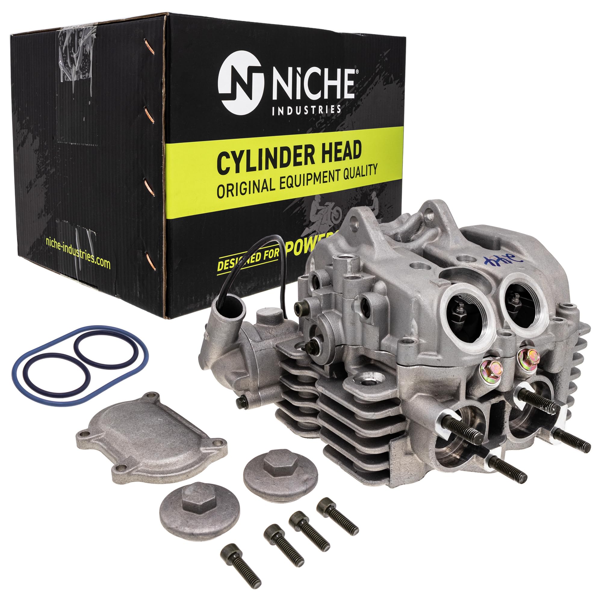 Cast Aluminum Cylinder Head Kit With Spark Plug For Yamaha Grizzly & Rhino 660 (2002-2008)