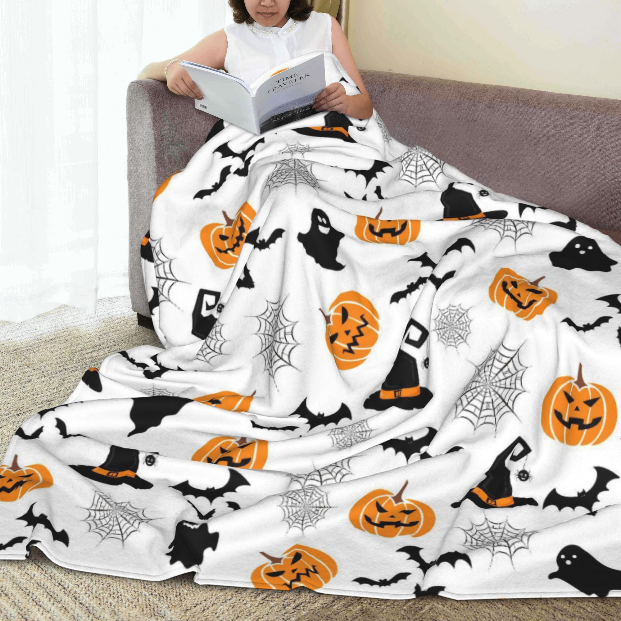 Gelasgo Halloween Throw Blanket Ultra Soft Flannel Blanket - Image 4