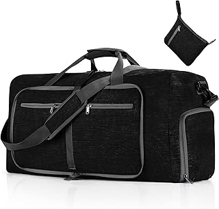 Bolsa De Viagem Dobrável De 85 L, Dobrável, Catiônica Resistente à água E A Rasgos, Bolsa De Viagem Leve Unissex Com Compartimento Para Sapatos