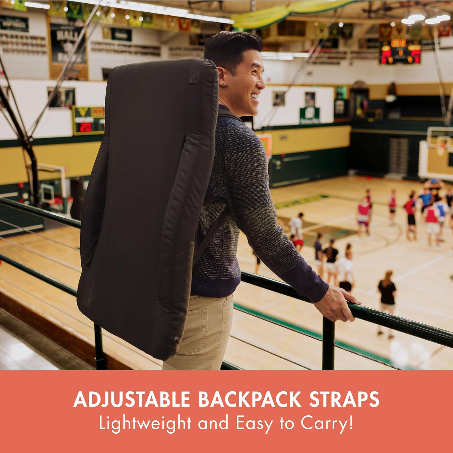 PICNIC TIME Ventura Portable Reclining Stadium Seat with Back Support, Folding Bleacher Chairs with Back and Cushion, Thick Padded Stadium Seat, Armrest, and Six Backrest Positions, (Black, Standard) Black Standard