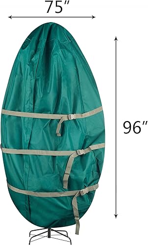 Miniatura 3 de Tiny Tim Totes 83-DT5583 Bolsa de almacenamiento de lona vertical para árbol de Navidad  9 pies  Verde, 9 pies y Tim Totes Bolsa de almacenamiento