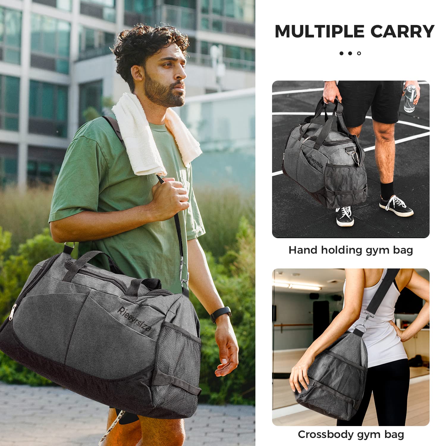 Bolsa de Deporte Bolsa Deporte Gimnasio Bolsa Gimnasio de Viaje con Compartimento — view 2