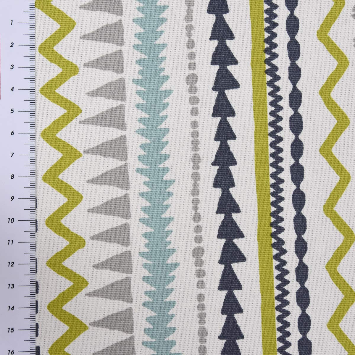 SCHÖNER LEBEN. Paraspifferi a strisce Ethno Inka, bianco, grigio, verde, rosa, diverse misure, a scelta: 120 cm di lunghezza