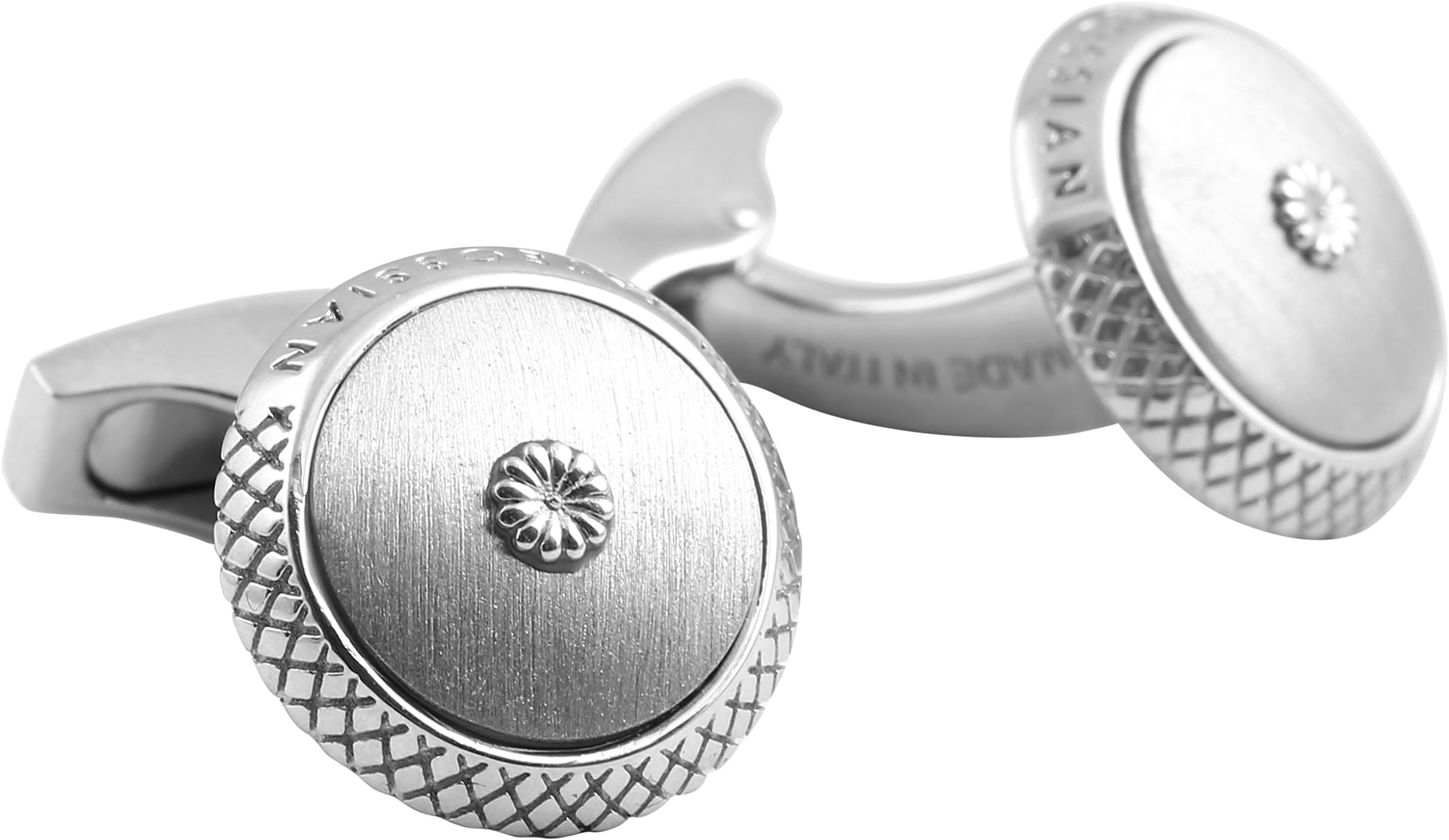 Tateossian Satin Chrysanthemum Cufflink CL6486