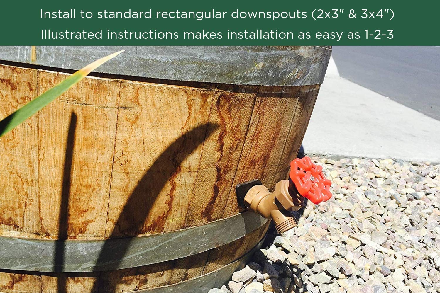 Buy EarthMinded DIY Rain Barrel Diverter and Parts Kit Water