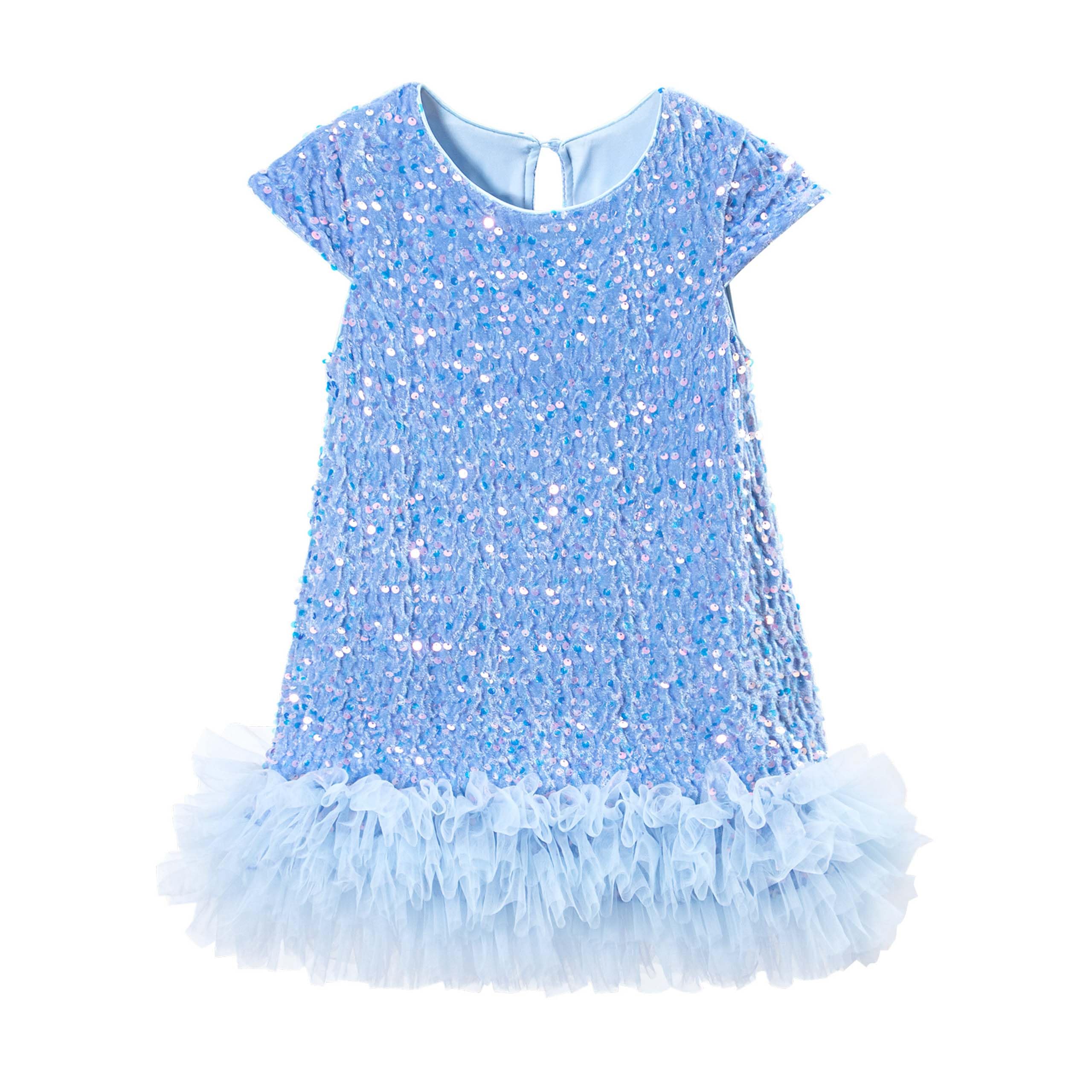 Miipat Toddler Girls Sequin Dress A-Line Sparkly Princess Party Dress