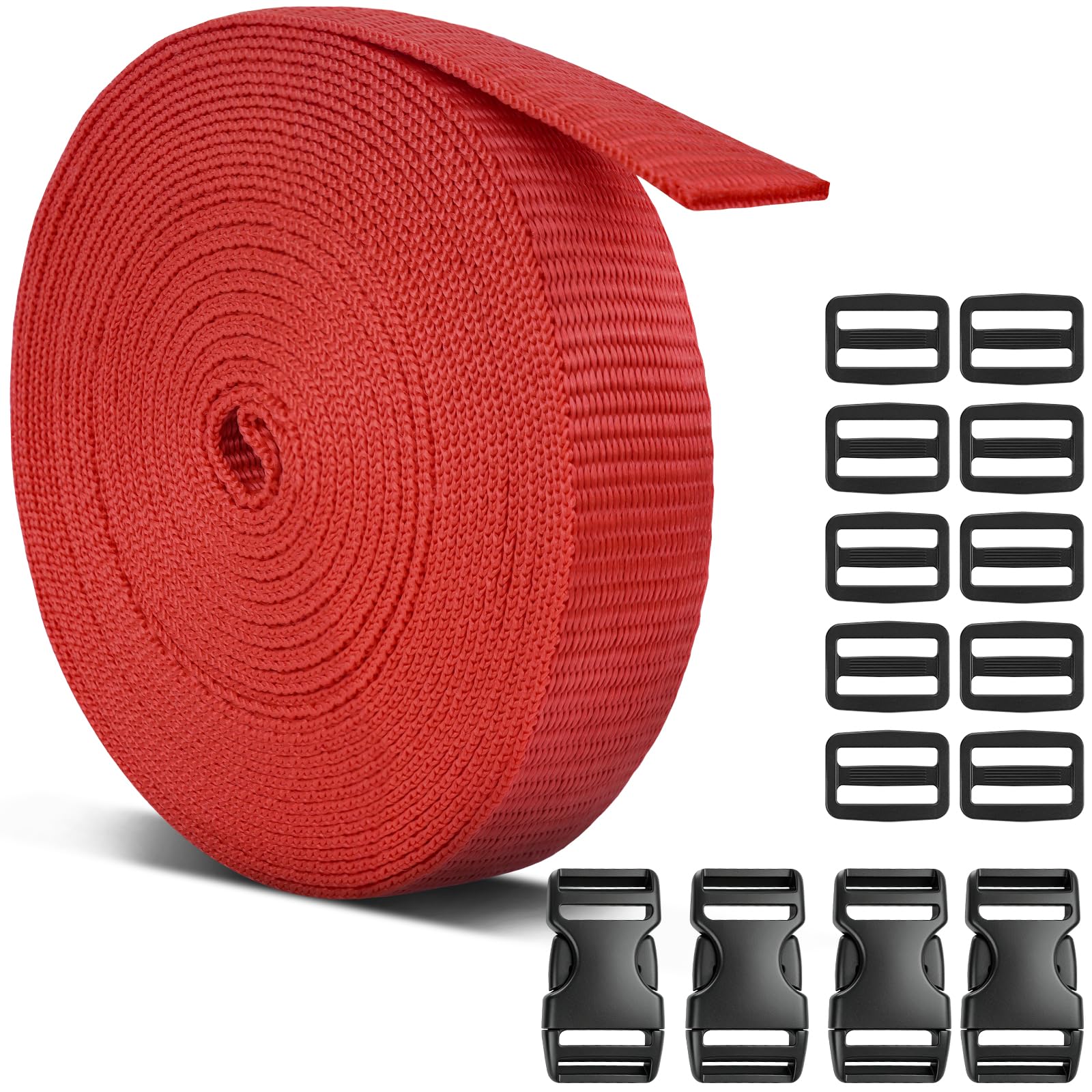 Black Webbing Straps - 10 Yards, 1" Wide -11