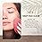 KOL Face Scrubber Pads, Rose Infused Exfoliating Facial Cleansing Sponges for Daily Face Wash and Makeup Removal, 6 Count