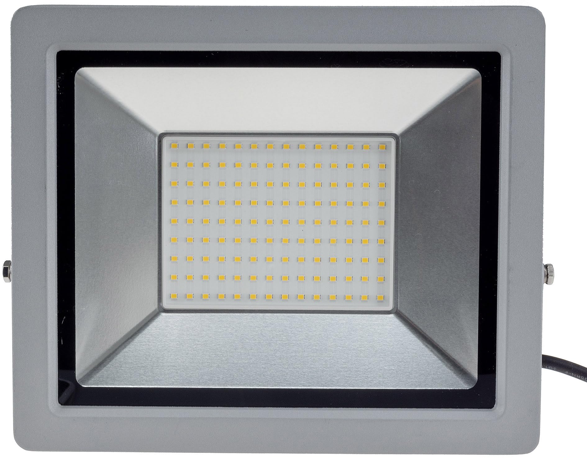 ChiliTec LED Fluter Aussenstrahler Flutlicht 100Watt 9230lm IP44 Aussen | Floodlight, 1,5m Kabel mit Schutzkontaktstecker, Licht 4000k / Neutralweiß