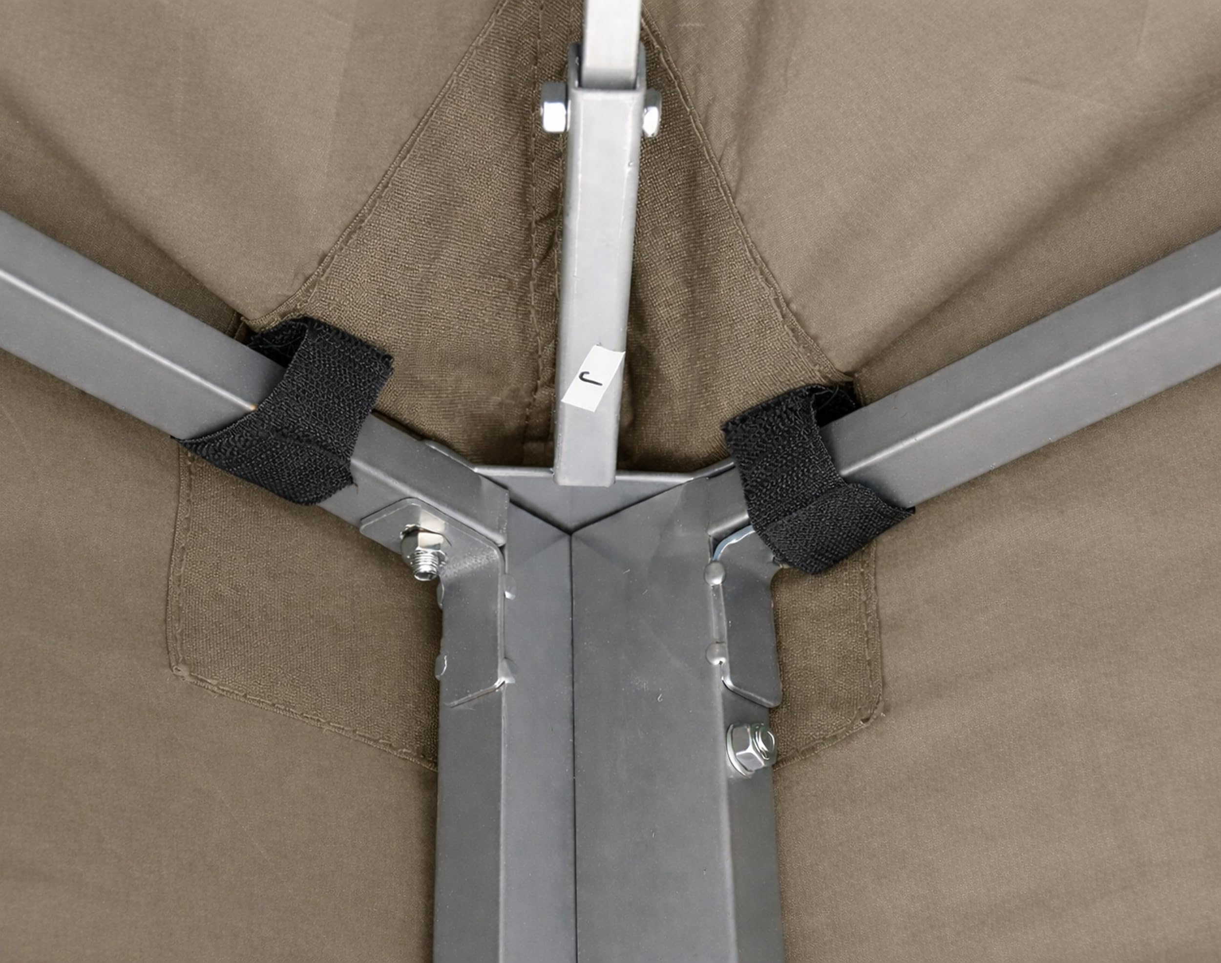 QUICK STAR Techo de Repuesto para cenador de 3 x 3 m Gazebo Marrón-Gris