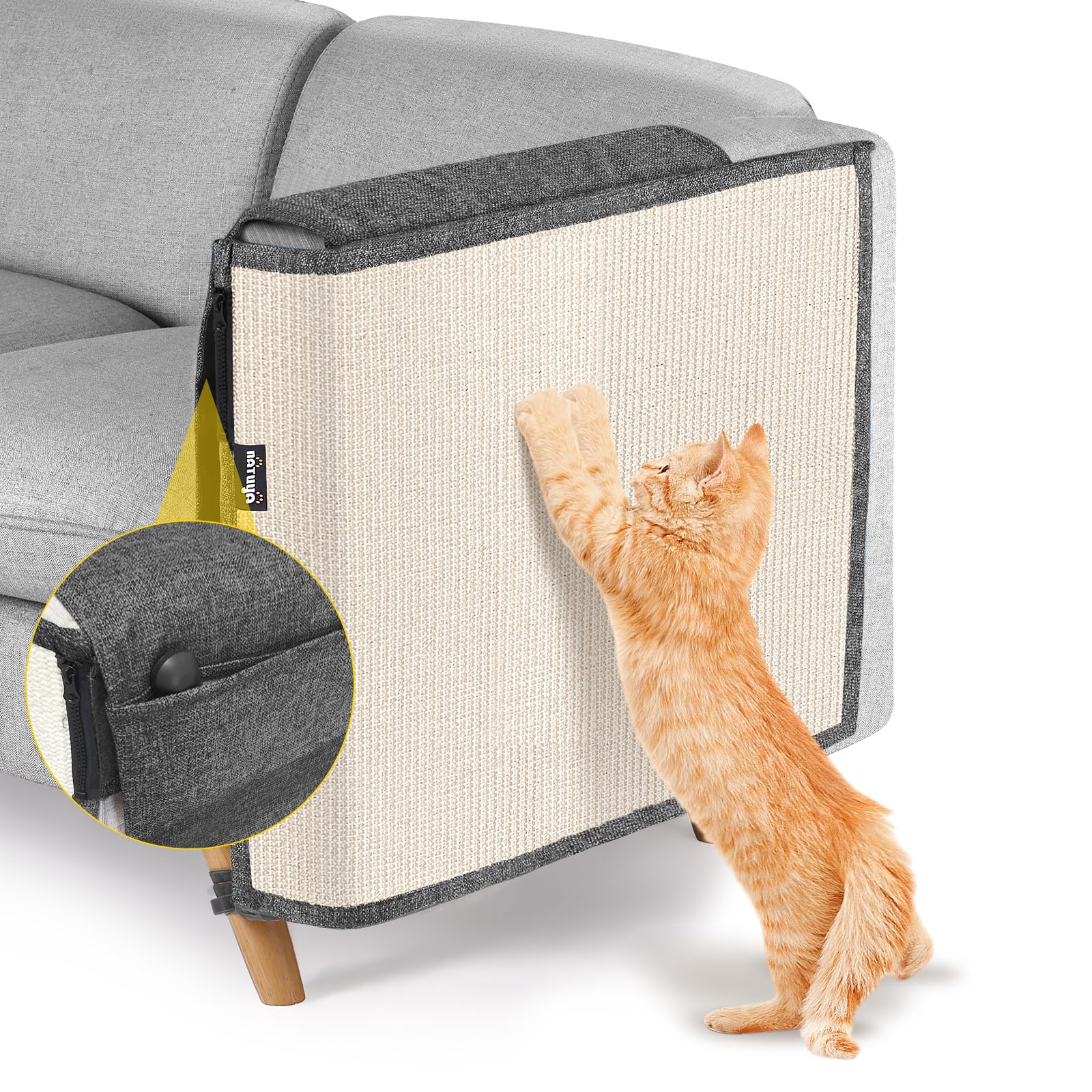 4 Pcs Cat Scratcher Mat Sisal Cats Scratch Mats Horizontal Cat Floor