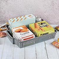 Vista 6 de Gloreen Bandeja organizadora de papel A4 de plástico, bandeja apilable para documentos y cartas, 6 paquetes