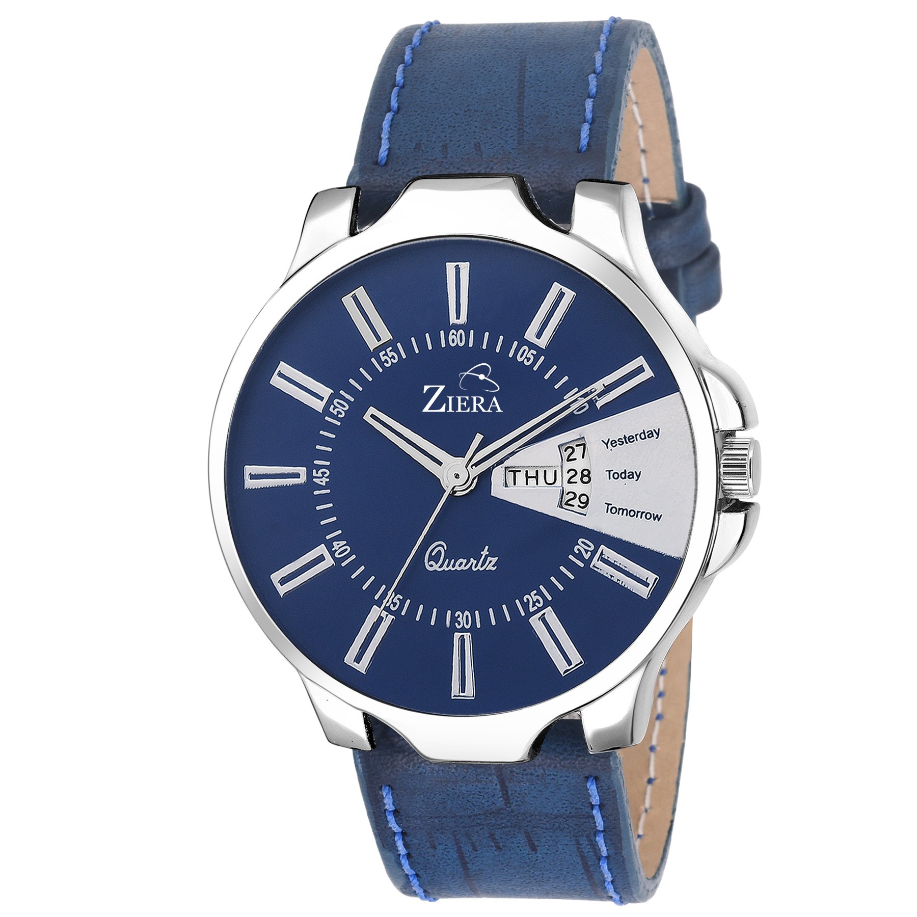 ZIERA ZR7060 New Blue Tag Price Day and Date Functioning Watch - for Men and Boys (B079MB5K5W) Amazon Price History, Amazon Price Tracker
