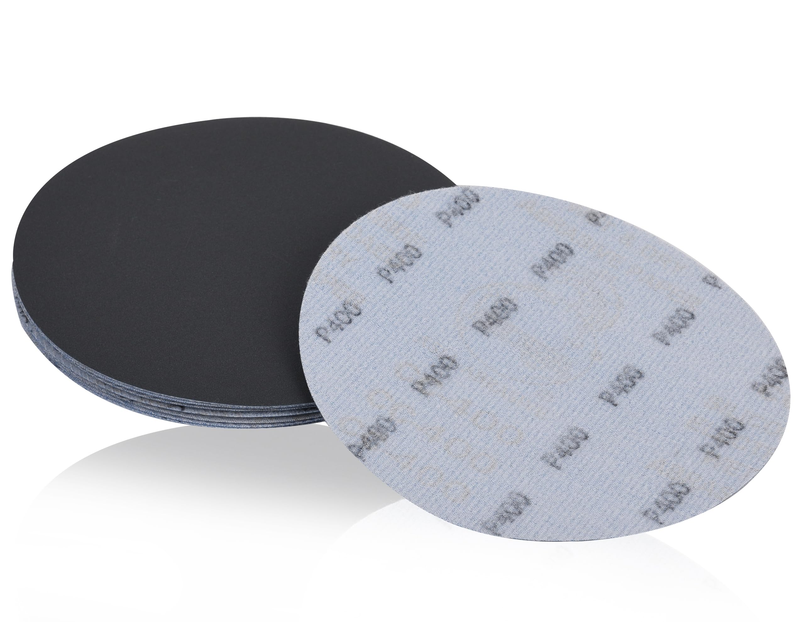 18Pcs 150mm Wet Dry Sanding Discs 400 Grit, 6 Inch Hook and Loop Water Sandpaper for Car Metal, Mirror & Jewelry Sanding and Polishing