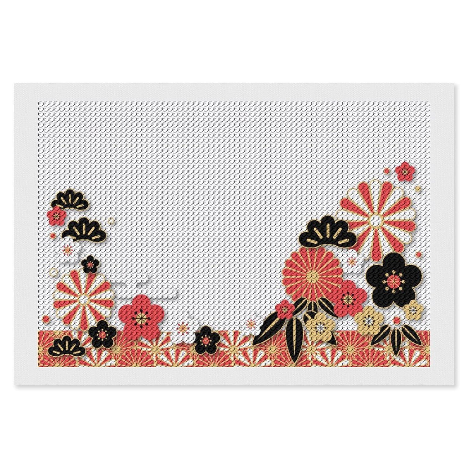 Amazon.co.jp: ダイヤモンドアート 菊と松竹梅のお正月 ダイヤモンド