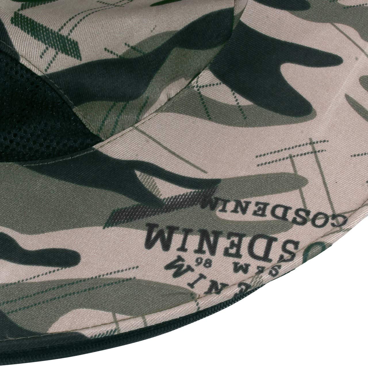 Sombrero de red de cabeza de mosquito con malla extraíble oculta, diseño para pesca al aire libre jardinería, gris Camouflage 8